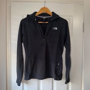 The North Face Women's Black Half-Zip Fleece Hoodie